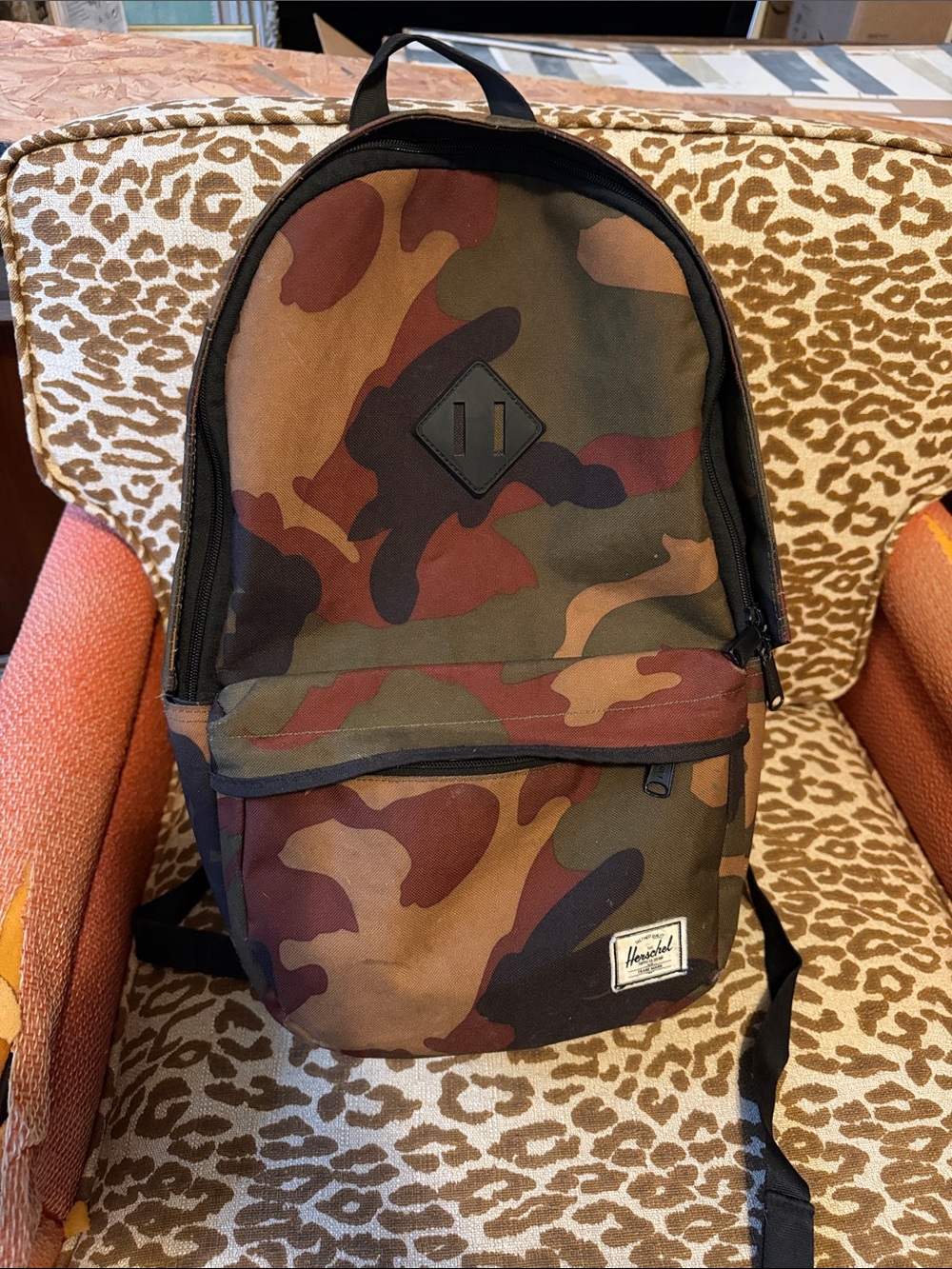 Herschel Supply Company Camouflage Backpack in Brown and Green